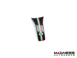 Alfa Romeo Giulia Steering Wheel Trim - Carbon Fiber - Lower Decal Trim - QV Model - 2020+ models - QV Logo